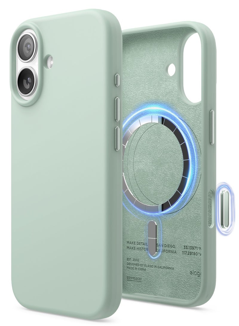 Elago Magnetic Liquid Silicone for iPhone 17 case cover [Camera Control Button Cover] compatible with MagSafe Shockproof - Mint - Image 1