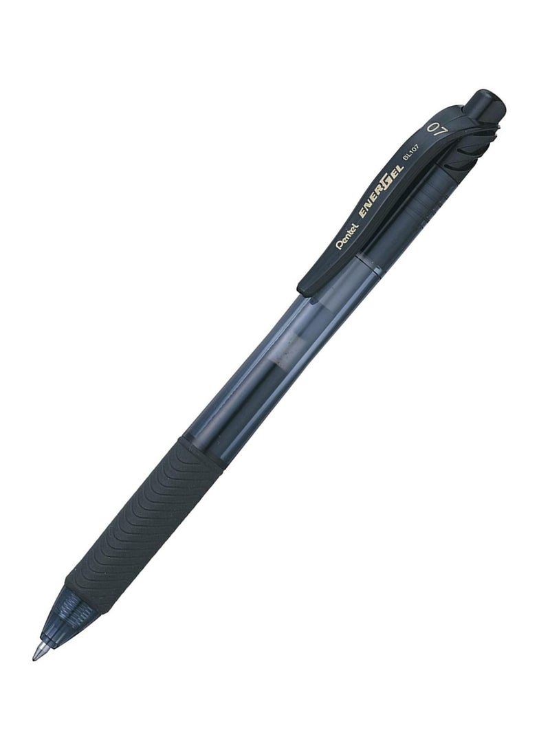 Pentel قلم حبر جل إنرجيل 12 قطعة رأس 0.7 مم حبر أسود - Image 2