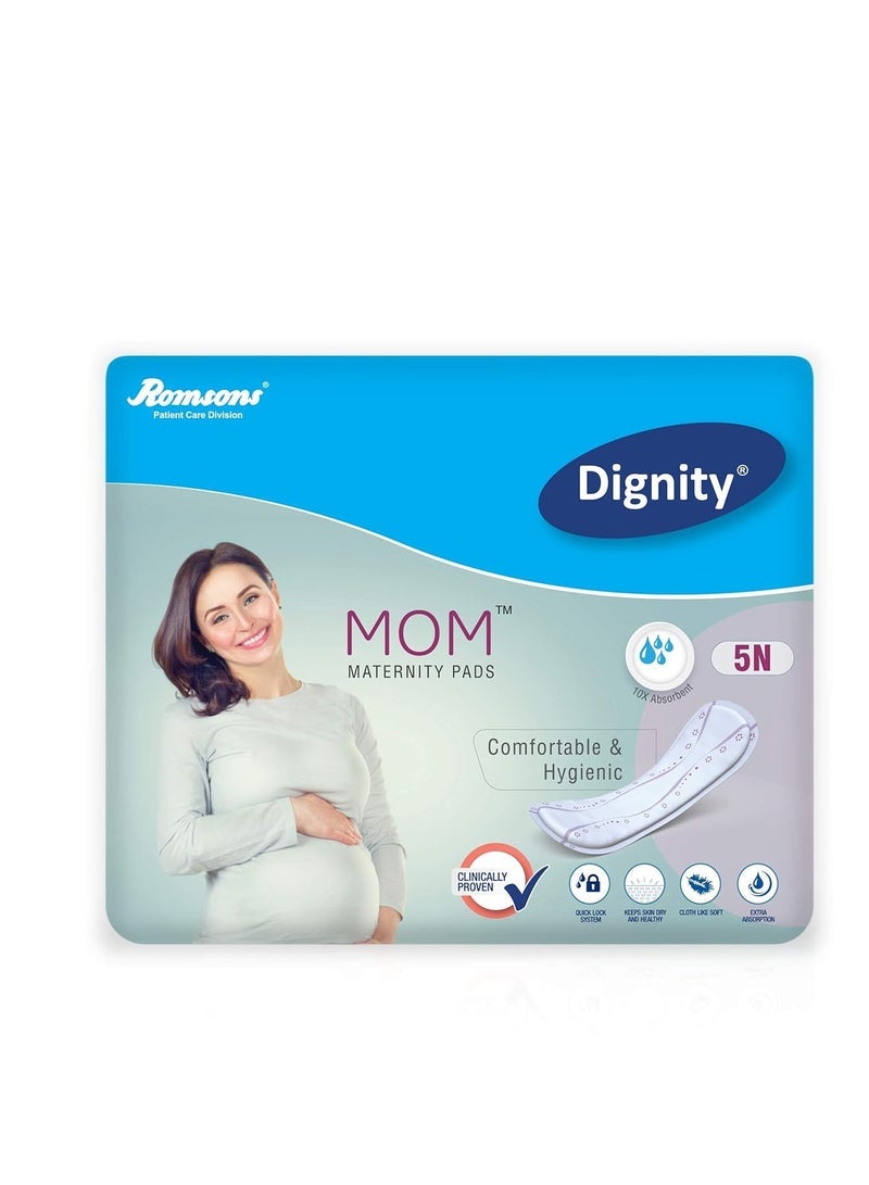 ديجنيتي فوط أمومة ديجينيتي موم، مريحة وصحية، متوسطة، 5 قطع/عبوة (عبوة من 1) - Image 1