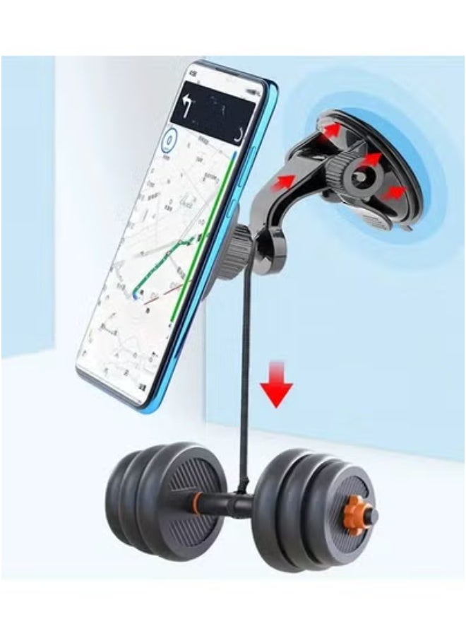 TIGER Square Magnetic Car Phone Mount with Waterproof Suction Cup – Universal Dashboard Holder for Smartphones, GPS & Mini Tablets | Strong Magnet Grip with 360° Rotation | Durable ABS Body for Stable Hands-Free Navigation, Calling & Driving Safety | Compatible with iPhone, Samsung & More - Image 4
