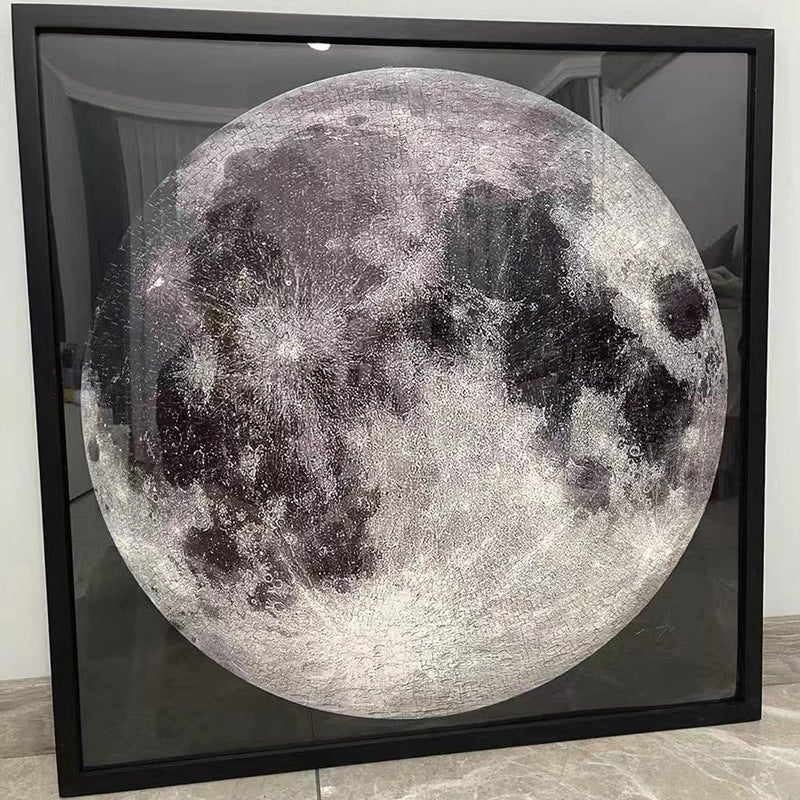 Adult 1000 Pieces Earth Moon Round Shape Educational Cartoon Animal Anime Toys Children Puzzle - Image 5