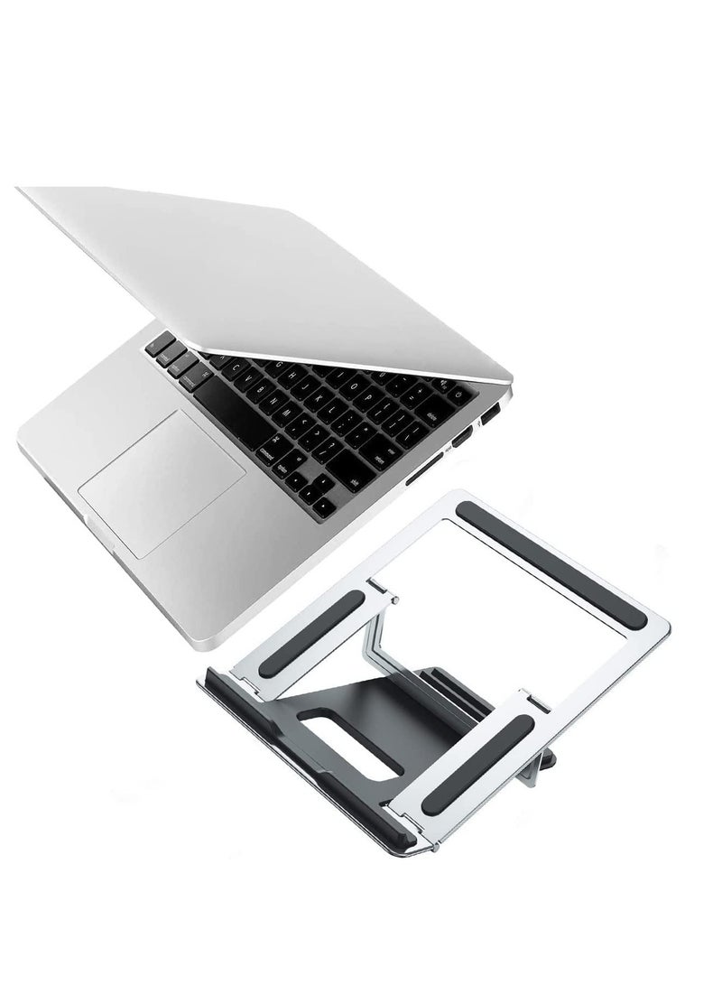 Barakah Laptop Stand-Ventilated Adjustable Computer Holder Desktop Notebook Stand for MacBook Air Pro, Dell XPS, Fits up to 13-16'' Laptop - Image 1