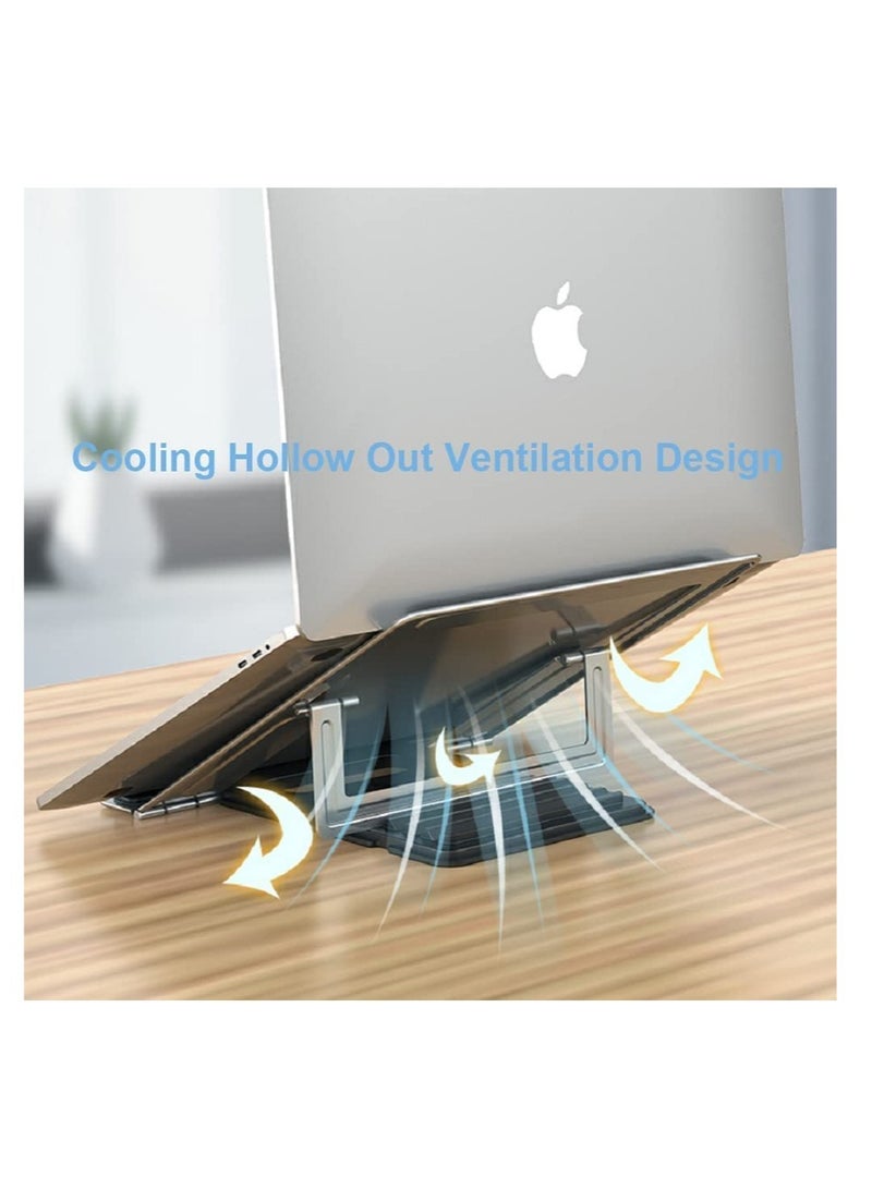 Barakah Laptop Stand-Ventilated Adjustable Computer Holder Desktop Notebook Stand for MacBook Air Pro, Dell XPS, Fits up to 13-16'' Laptop - Image 4