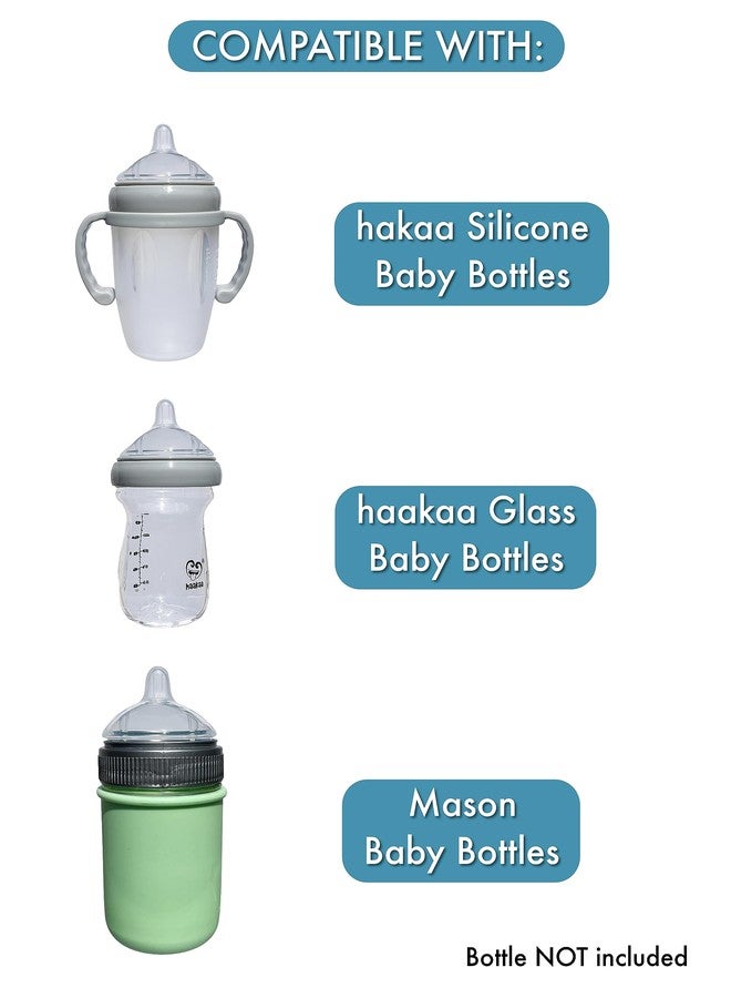BelBeyo Sippy Spout Nipples for haakaa and Mason Baby Bottles | 4-Pack | Food Grade Silicone | BPA-Free | Soft Spout | Spill-Proof | Variable Flow - Image 3