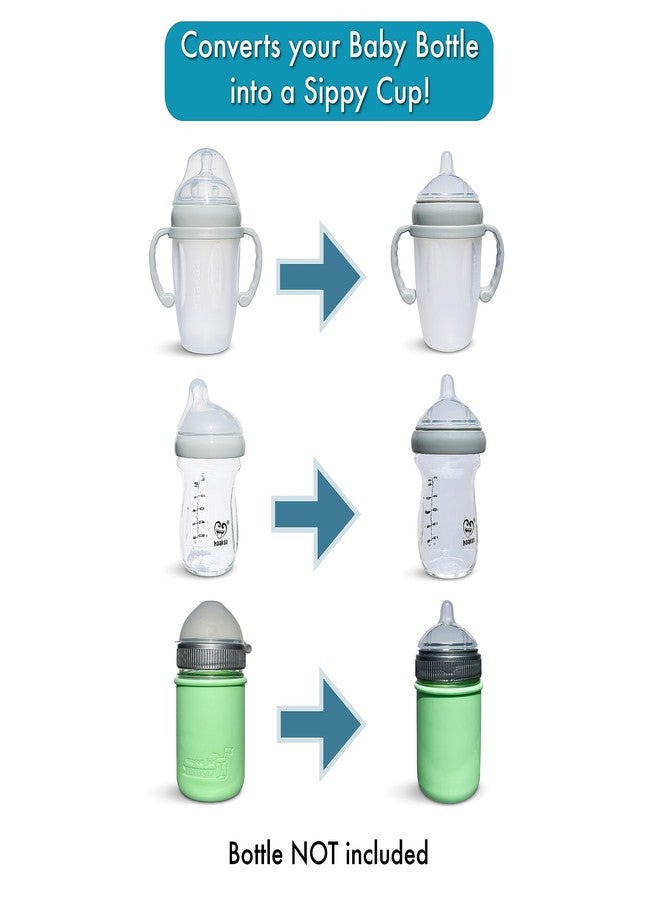BelBeyo Sippy Spout Nipples for haakaa and Mason Baby Bottles | 4-Pack | Food Grade Silicone | BPA-Free | Soft Spout | Spill-Proof | Variable Flow - Image 4