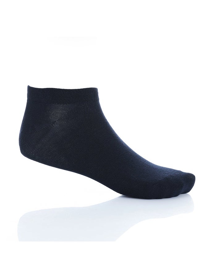 Andora Low Cut Plain Classic Socks _ Navy Blue - Image 2