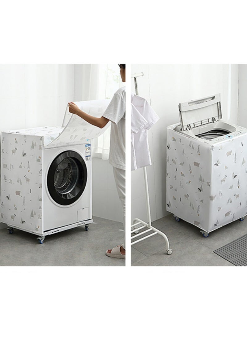 EBMINI Washing And Drying Integrated Machine Cover Dryer Cover Washing Machine Cover Dust Cover Waterproof And Sunscreen Cover  - Image 3