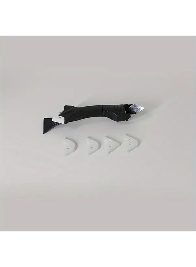 3 in 1 Black Silicone Grout Tool Set with Stainless Steel Tip and Replaceable Pad - Image 5