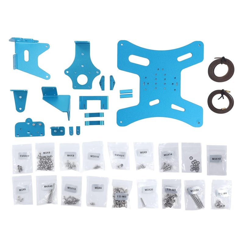 3D Printer Upgrade Kit 16 Aluminum Plates Screw Shafts Belt Improves Printing Performance - Image 2