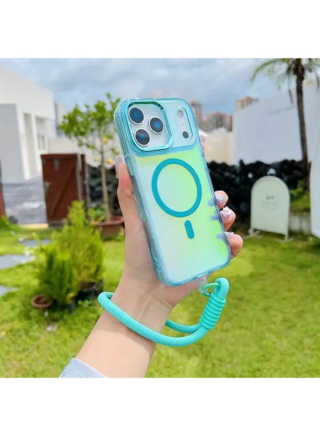 Compatible With Iphone 16 Pro Max 15 14 13 12 11 Plus Max Pro Stylish Durable Magnetic Wireless Charging Phone Case Color Changing Complete Protection Blue - Image 1
