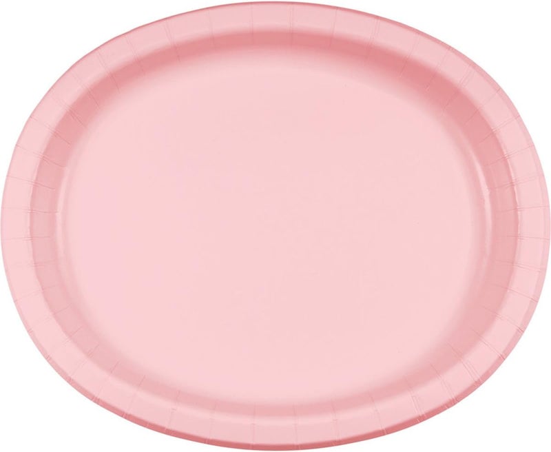 Creative Converting 433274 Oval Platter 10 x 12 Classic Pink