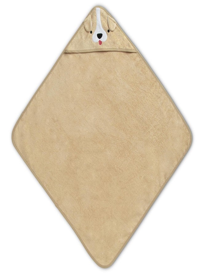 Delta Children Baby/Infant Hooded Bath Towel - Super Soft and Absorbent- Newborn Essential - Ideal Baby Registry/Shower Gift for Boys and Girls, Tan Dog - Image 2