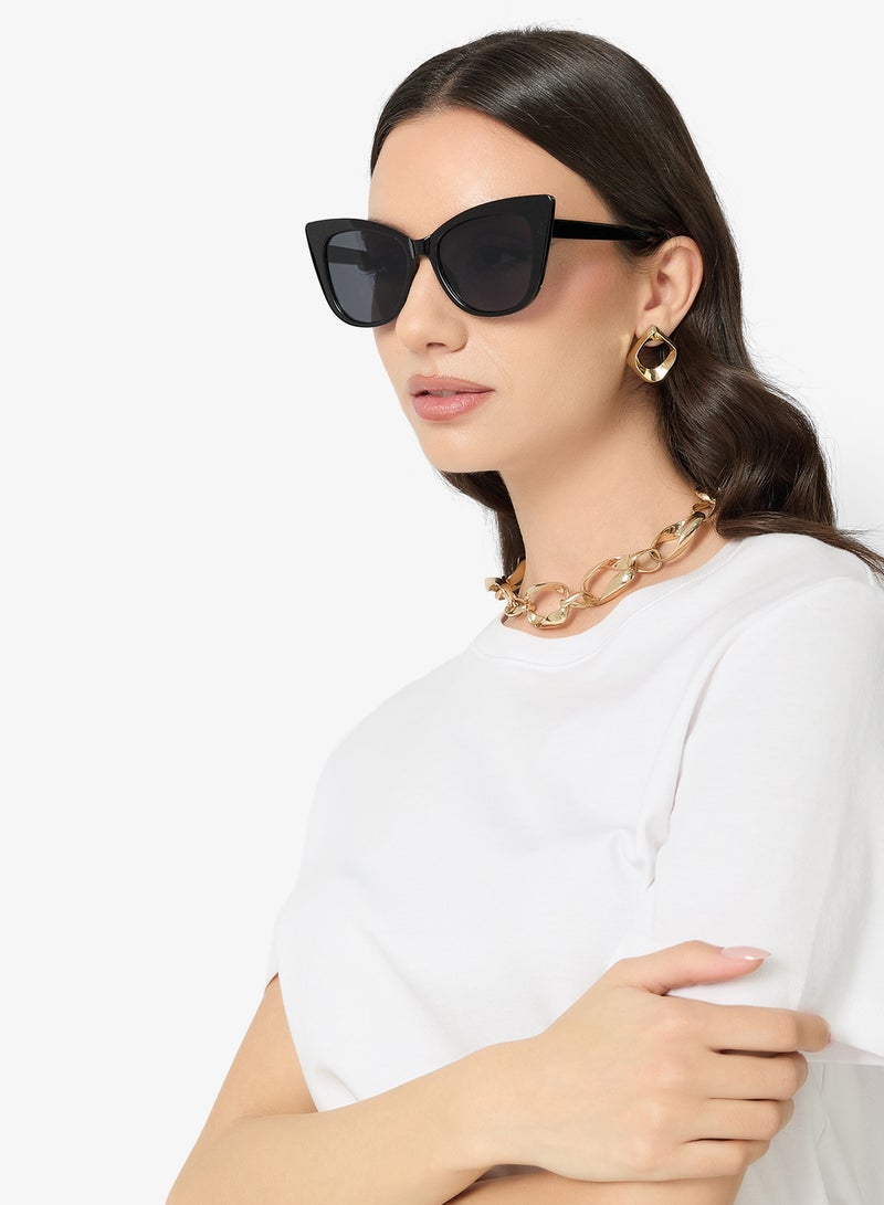 ايلا نظارات شمسية كلاسيكية كبيرة عين القطة - Image 4