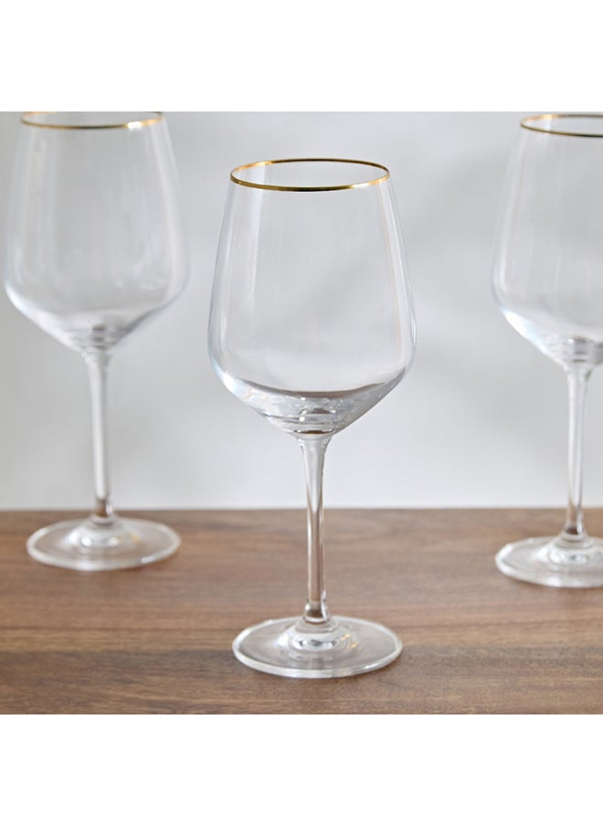 Home Box Royal 6-Piece Crystal Stemware Glass with Rim 610 ml  - Image 2