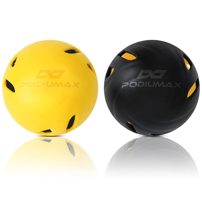 PodiuMax Impact Limited Flight Practice Baseballs, 12 Pack, Yellow & Black - Image 3