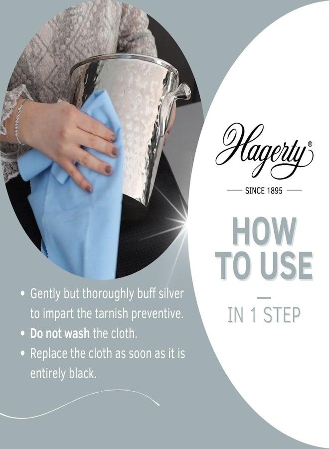 Hagerty Ultrasoft Silver Jewelry Polishing Cloth | Restore Shine | Remove Tarnish with Silver Duster | Pack of 1 (Blue) - Image 4
