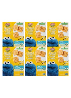 Earth's Best Earth's Best Organic Kids Snacks, Sesame Street Toddler Snacks, Organic Letter of the Day Cookies for Toddlers 2 Years and Older, Vanilla, 5.3 oz Box (Pack of 6)  - Image 1