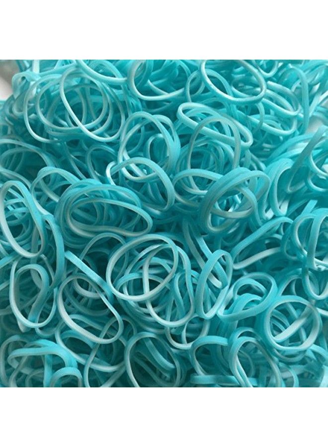 Rainbow Loom Blue Lagoon Dual Layer Rubber Bands Refill-600 Bands & 24 C-Clips From (B0182)