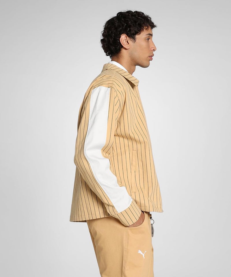 Puma Mens PL Lifestyle Jacket,Warm Beige, L (63026610) - Image 2