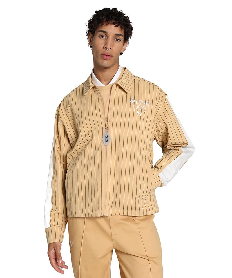 Puma Mens PL Lifestyle Jacket,Warm Beige, L (63026610) - Image 1