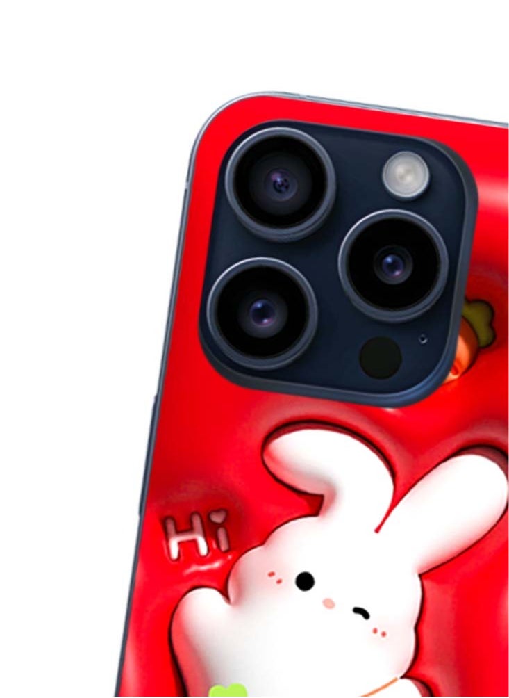 Service Zone - Protective 3D Printed Cute Hello Kitty Back Cover For iPhone 15 Pro Max - Image 1