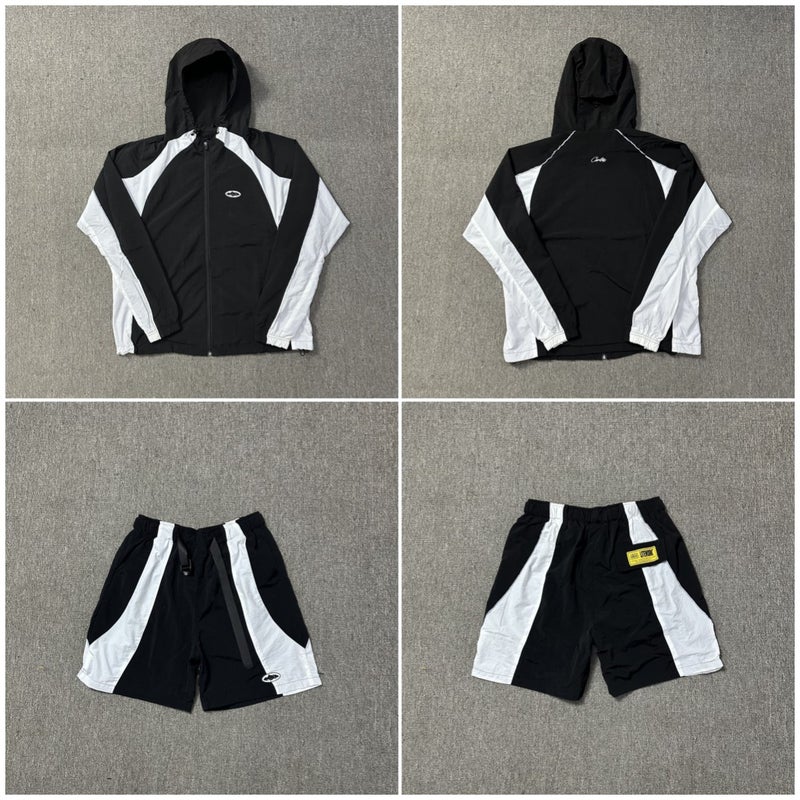 Corteiz New Badge Logo Contrast Color Charge Clothes Thin Jacket Sports Shorts Men'S And Women'S Loose Casual Suit - Image 5