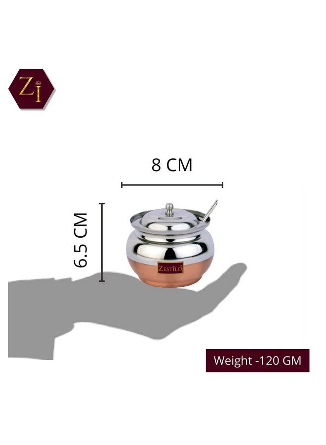 ZESTILO Ghee Pot, Ghee Container, Ghee Pot with Spoon, Oil Dispenser, Oil Pot, Oil jar, Ghee Dispenser Capacity of 280 ml - Image 4