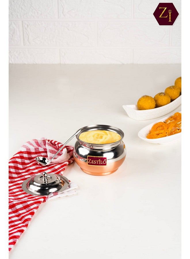 ZESTILO Ghee Pot, Ghee Container, Ghee Pot with Spoon, Oil Dispenser, Oil Pot, Oil jar, Ghee Dispenser Capacity of 280 ml - Image 3
