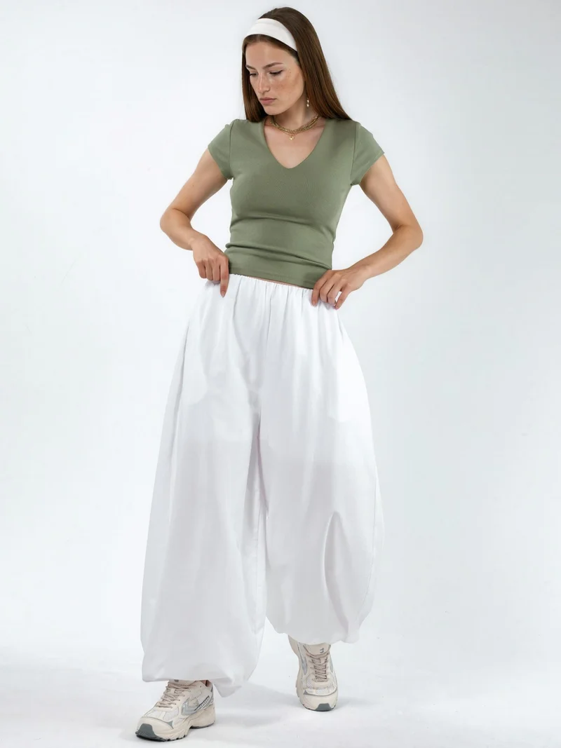 بوسيم BUSEM Elastic Waist Balloon Pants