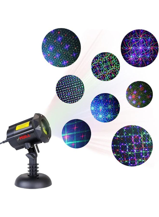 جهاز عرض ليزر خارجي بـ 8 أنماط مع ريموت وقفل أمان - Image 1