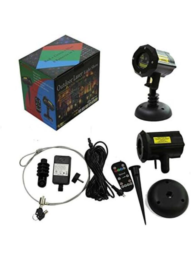 جهاز عرض ليزر خارجي بـ 8 أنماط مع ريموت وقفل أمان - Image 4
