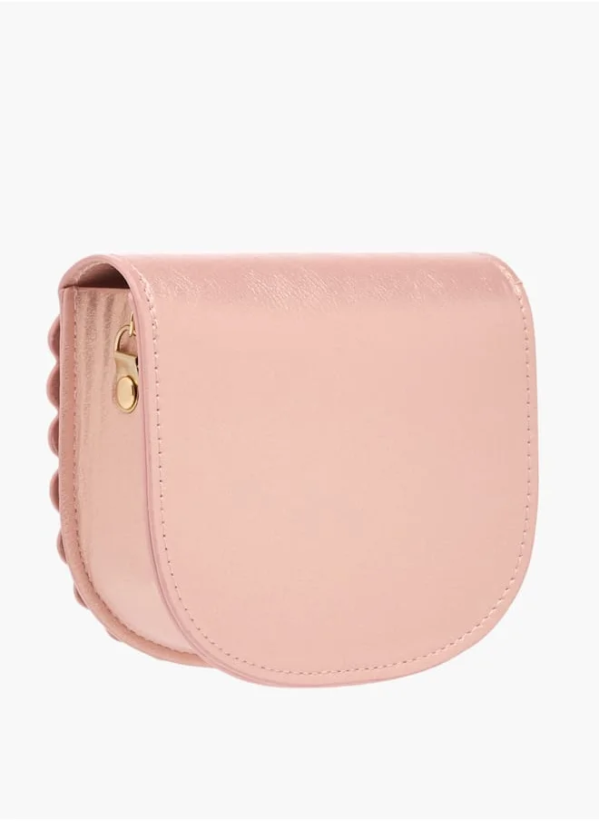 Flora Bella By Shoexpress Girls Applique Detail Sling Bag With Magnetic Closure Ramadan Collection