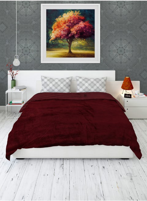 Flannel Fleece Blanket Double (200x230) for All Season ,Fluffy Blanket Warm Bed Throws for Sofa & Bed ,Comfortable and Soft Double Flannel Fleece Blanket