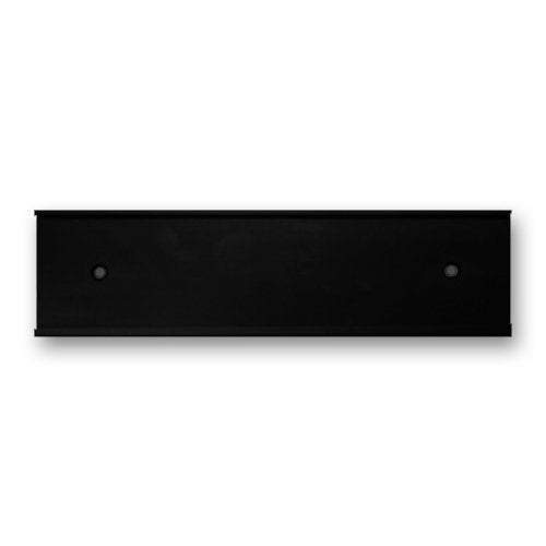 10 x 2 Wall or Door Nameplate Holder with Clear Plastic Insert Pack of 10 Black