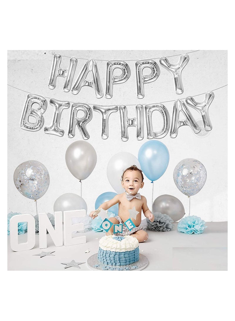 هايلاند لافتة عيد ميلاد سعيد من رقائق الفضة لتزيين أعياد الميلاد للأطفال والرجال والنساء - Image 4