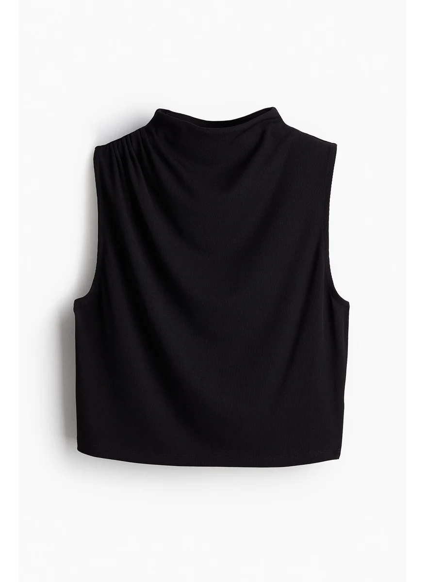 H&M Ribbed Turtleneck Top