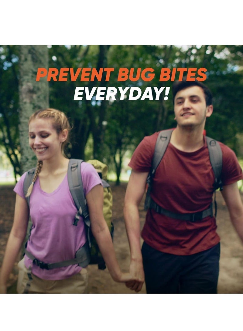 Mosquito and Insect Repellent Wipes Natural With Botanical Extracts, Long lasting, Free Travel Size 100 Individually Wrapped