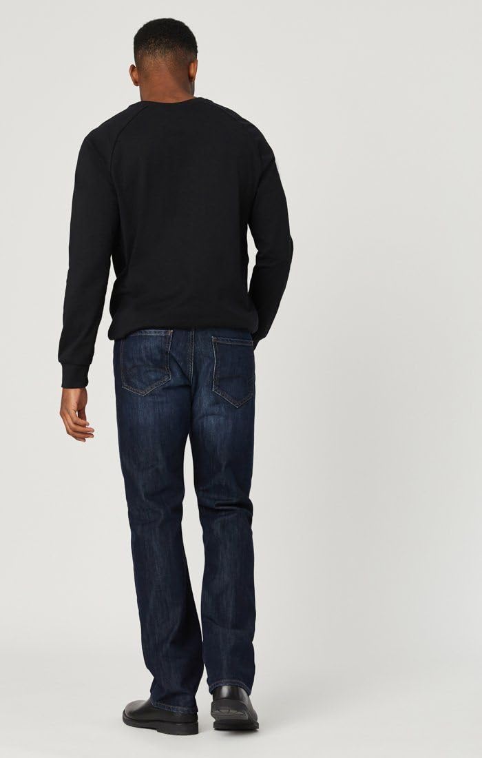 Mavi Matt Classic Men's Straight Leg Jeans, Mid-Rise Relaxed Fit Jeans for Men, Dark Stanford, Dark Wash Blue Jeans, 34W x 30L - Image 4
