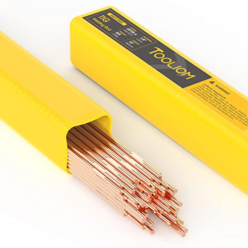 TOOLIOM Mild Steel TIG Welding Rod ER70S-6 TIG Filler Rod 1/8" x 16" 5LB Welding Wire - Image 1