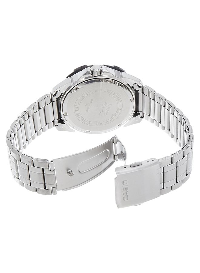 CASIO Men Stainless Steel Analog Quartz Watch MTD-1065D-1AVDF - Image 2
