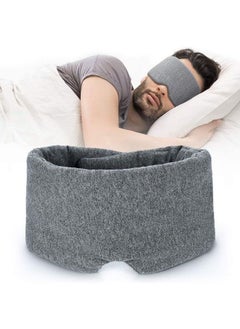 Arabest 100% Handmade Cotton Sleep Mask Blackout - Comfortable & Breathable Eye Mask for Sleeping Adjustable Blinder Blindfold Airplane with Travel Pouch - Best Night Companion Eyeshade for Women Men Kid  - Image 1