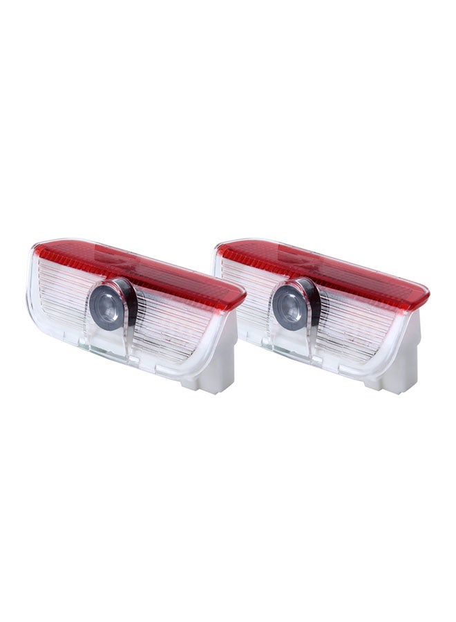 Loquat 2-Piece LED Car Door Welcome Logo Car Brand 3D Shadow Light For Volkswagen - Image 1