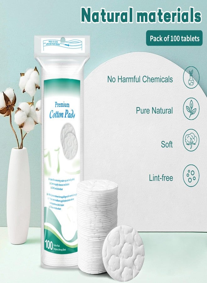 BODFPPC Premium Cotton Rounds for Face, 300 Count Makeup Remover Pads, 100% Pure & Natural Facial Cleansing Round Pads, Hypoallergenic, Lint-Free - Image 5