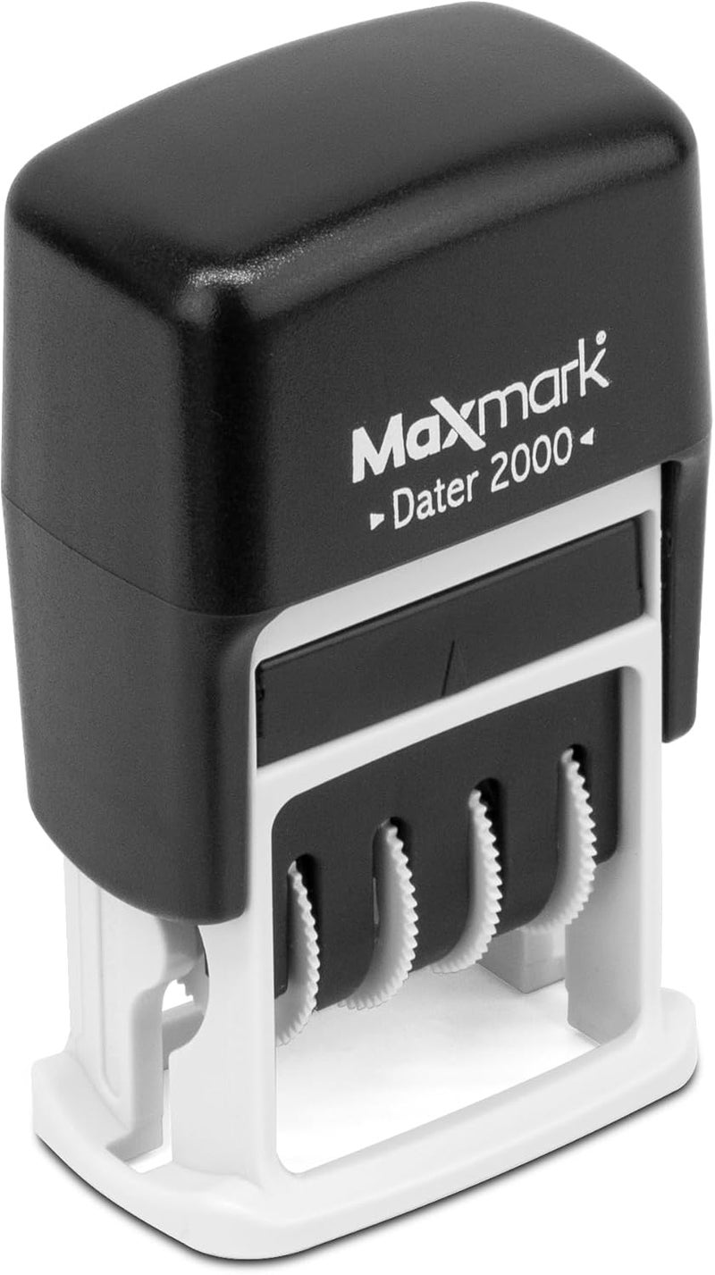ماكس مارك MaxMark Dater 2000، ختم تاريخ صغير يعمل بنفسه باستخدام وسادة جافة، بدون حبر - Image 2