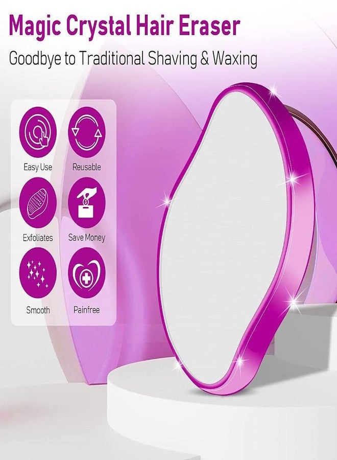 FLETIX Crystal Hair Eraser Stone, Painless Magic Crystal Hair Remover for Women Men, Hair Removal Eraser Exfoliator Tool for Arms Legs Back Bikini Body Any Part (Multicolor) - Image 4
