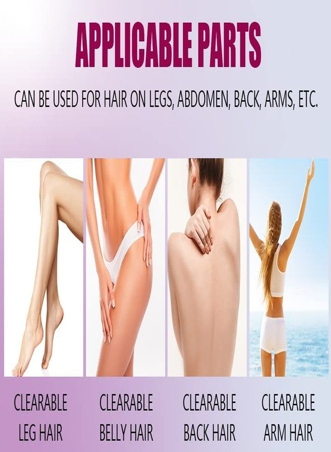 FLETIX Crystal Hair Eraser Stone, Painless Magic Crystal Hair Remover for Women Men, Hair Removal Eraser Exfoliator Tool for Arms Legs Back Bikini Body Any Part (Multicolor) - Image 3