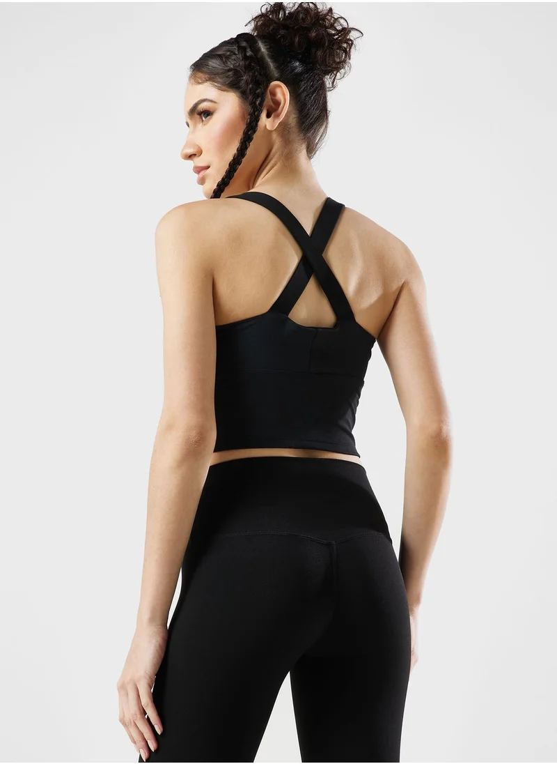 FRWD Longline Camo Print Sports Bra
