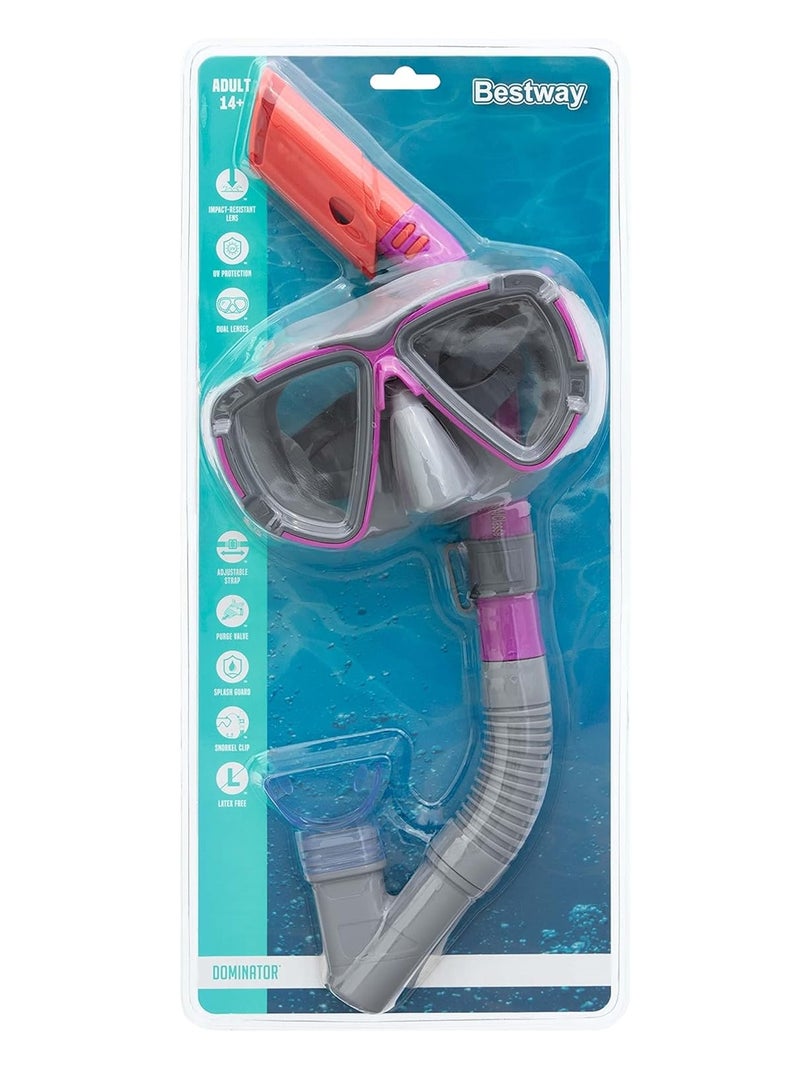 بست واي Bestway Adult Snorkel Mask | Swim Goggles for Diving - 1pcs - No:24029 - Image 3