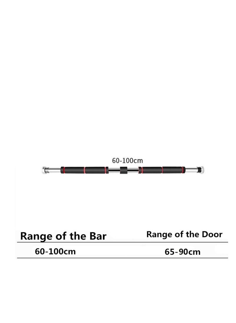 H PRO Pro Adjustable Full Foam Door Horizontal Pull Up Bar| Portable Chin Up Pull Up Bar For Door Frame| Home Exercise Training Fitness Gym Workout Equipment| Heavy-Duty Stainless-Steel Foam Grip - Image 3