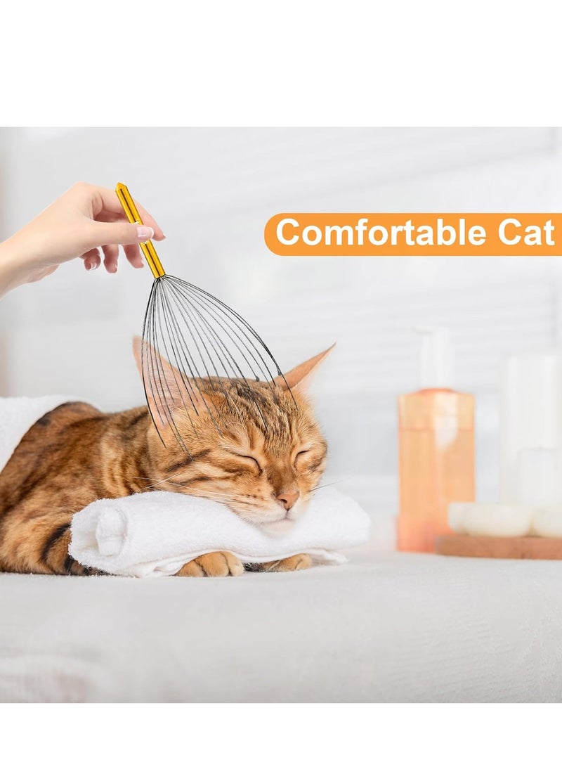 general Scalp Massagers, 20 Fingers Hand-held Massage Tingle, Head Massagers for Deep Relaxation, Stress Relief and Hair Stimulation,Gold - Image 4